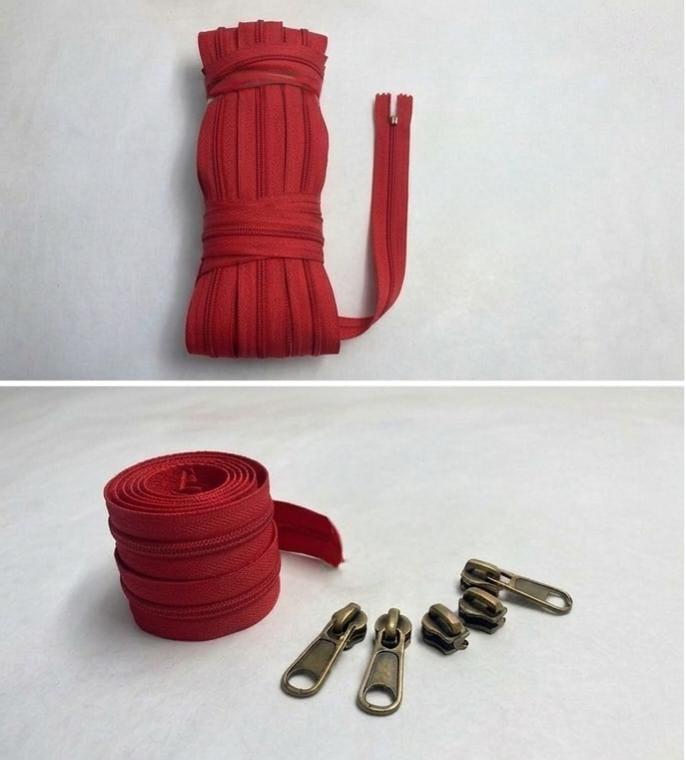 Zip Marron color 5 Number (Pack of 5 meter)